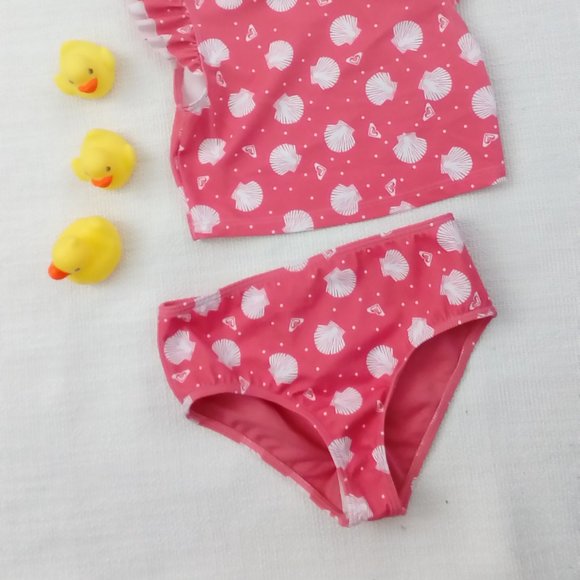 Desert Rose Seashell Angel-Sleeve Bikini - Picture 6 of 7